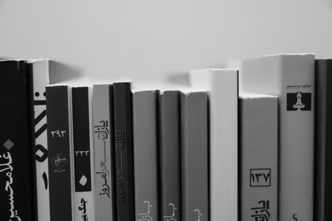 Collection of books arranged on a shelf